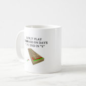 Mug joueur de jeu de cribbage (Devant gauche)