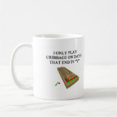 Mug joueur de jeu de cribbage (Gauche)