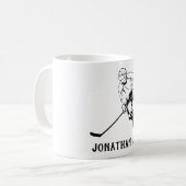 Mug Joueur de l'équipe de hockey sur glace (Devant gauche)