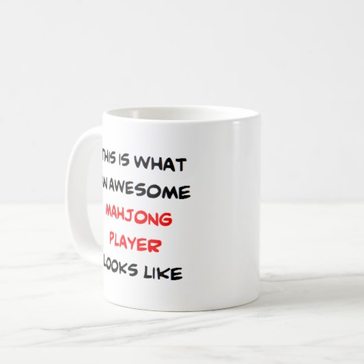 Mug joueur de mahjong, génial (Devant gauche)