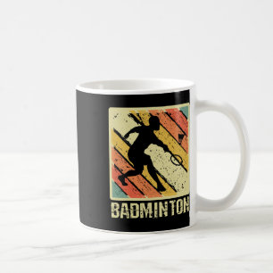 Mug Joueur de navette Vintage rétro Badminton