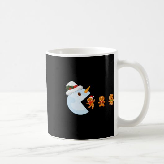 Mug Joueur de Noël Drôle jeu vidéo Snowman Mange Ginge (Droite)