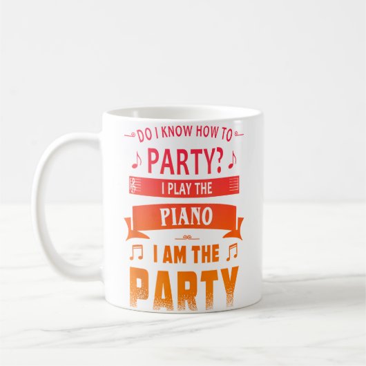 Mug Joueur de piano (Gauche)