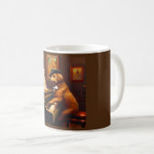 Mug Joueur de piano de chien (Devant droit)