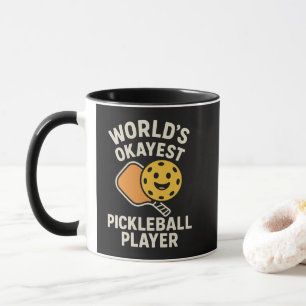 Mug Joueur de Pickleball Moyennement Bon du Monde