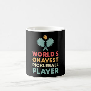 Mug Joueur de Pickleball Retro World's Okayest