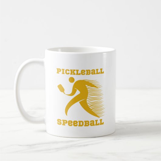 Mug Joueur de Pickleball Speedball avec vitesse (Gauche)