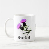 Mug Joueur de pipeau de l'Ecosse, chardon de fleur (Gauche)