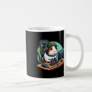 Mug Joueur de porc de Guinée mignonne Jouer jeu vidéo