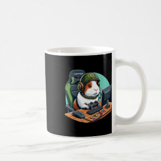 Mug Joueur de porc de Guinée mignonne Jouer jeu vidéo