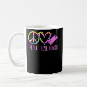 Mug Joueur de sac Cornhole Bean Champ Tie Dye Peace Lo