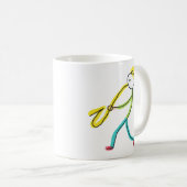 Mug Joueur de Saxophone Bâtonnet (Devant droit)