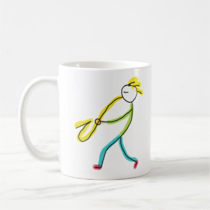 Mug Joueur de Saxophone Bâtonnet
