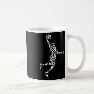 Mug Joueur de Sketll en train de faire un dunk Typogra