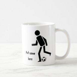 Mug Joueur de soccer et balle cadeau personnalisé