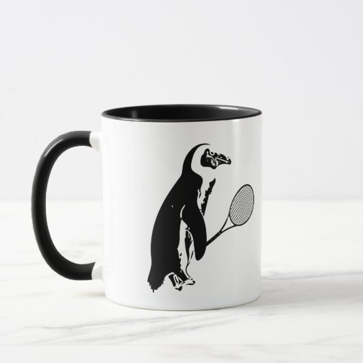 Mug Joueur de tennis de pingouin (Gauche)