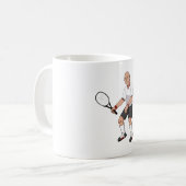 Mug Joueur de tennis supérieur (Devant gauche)