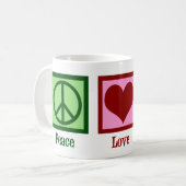 Mug Joueur de Trombone Peace Love (Devant gauche)