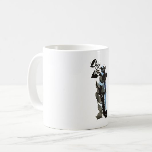 Mug Joueur de trompette (Devant gauche)