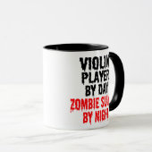 Mug Joueur de violon Zombie plaisanter (Devant droit)