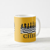 Mug Joueur D'Échecs, Amoureux Du Jeu D'Échecs (Devant droit)