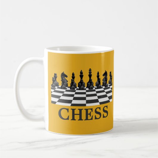 Mug Joueur D'Échecs, Amoureux Du Jeu D'Échecs (Gauche)