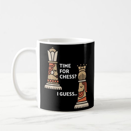 Mug Joueur d'échecs Échecs King & Queen Temps pour les (Gauche)