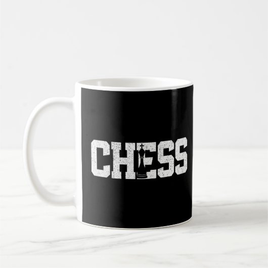 Mug Joueur d'échecs pièce Vintage échecs (Gauche)