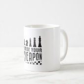 Mug Joueur d'échecs Tableau de contrôle du jeu Jeu cad (Devant droit)