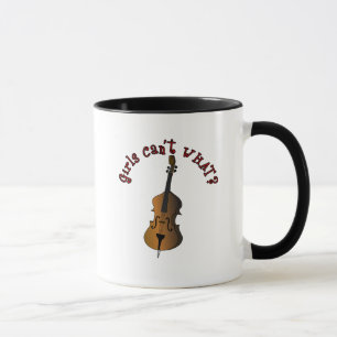 Mug Joueur double basse à chaîne verticale