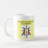 Mug joueur en double de jeu de pont (Gauche)