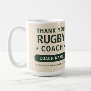 Mug Joueur Entraîneur d'Équipe de Rugby Moderne