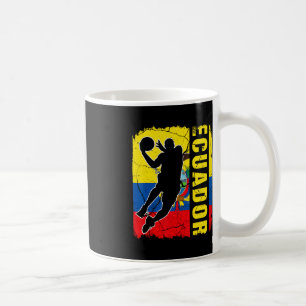 Mug Joueur équatorien de basket-ball Equateur Drapeau