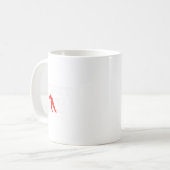 Mug Joueur Garçon Silhouette Sport Cadeau (Devant gauche)