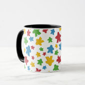 Mug Joueur Meeple multicolore (Devant gauche)