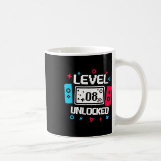 Mug Joueur Niveau 8 Débloqué - Cadeau Vidéo pour 8ème