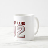 Mug Joueur numéro 2 - points frais de base-ball (Devant droit)