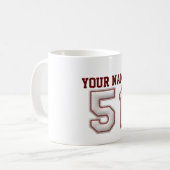 Mug Joueur numéro 51 - points frais de base-ball (Devant gauche)