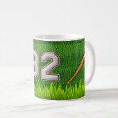 Mug Joueur numéro 82 - points frais de base-ball (Devant droit)