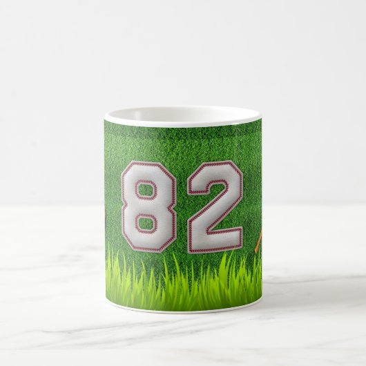 Mug Joueur numéro 82 - points frais de base-ball (Centre)