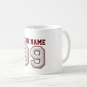 Mug Joueur numéro 99 - points frais de base-ball (Devant droit)