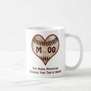 Mug Joueur Personnalisé De Baseball Des Valentines