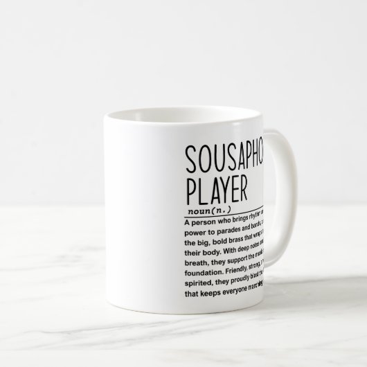 Mug Joueur sousaphone (Devant droit)