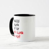 Mug Joueur Ukulele Zombie plaisanter (Devant gauche)