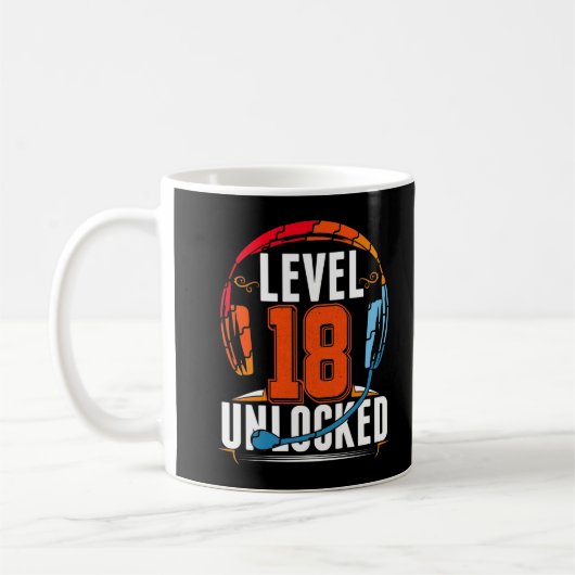 Mug Joueur vidéo gamer 18 ans Jeu Cool enfant (Gauche)