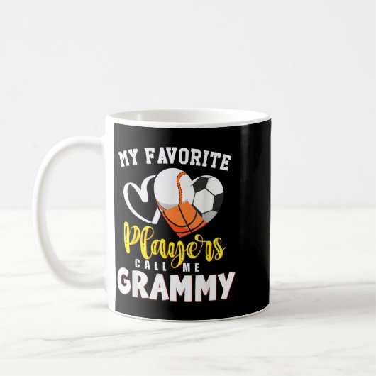 Mug Joueurs de baseball de soccer de baseball préférés (Gauche)