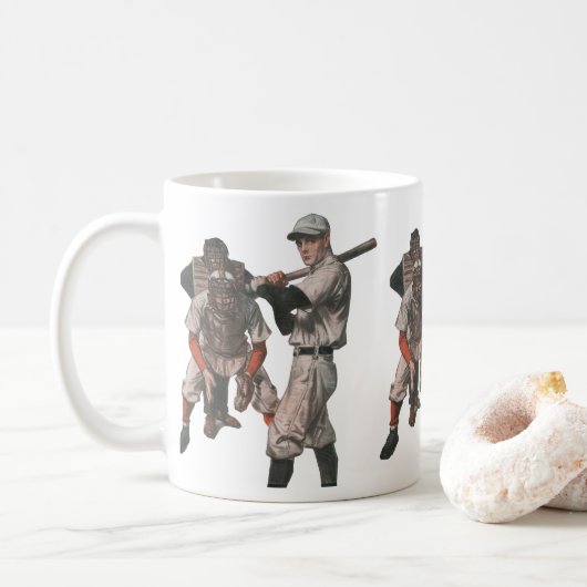 Mug Joueurs De Baseball vintages (Avec donut)
