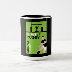 Mug Joueurs de rugby Kiwi NZ Art