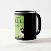Mug Joueurs de rugby Kiwi NZ Art (Devant droit)