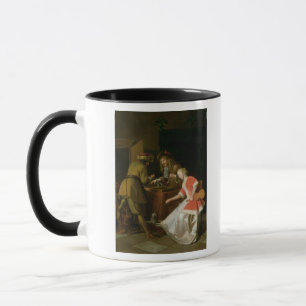 Mug Joueurs de Tric-trac avec Madame et son chien